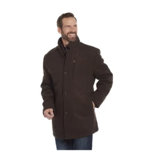 PBR Wool Trim Brown Jacket