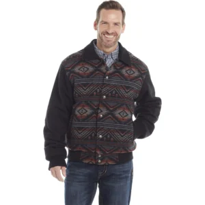 PBR Navajo Blanket Snap Black Jacket