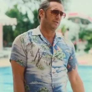 Palm Royale S02 Josh Lucas Blue Hawaiian Shirt