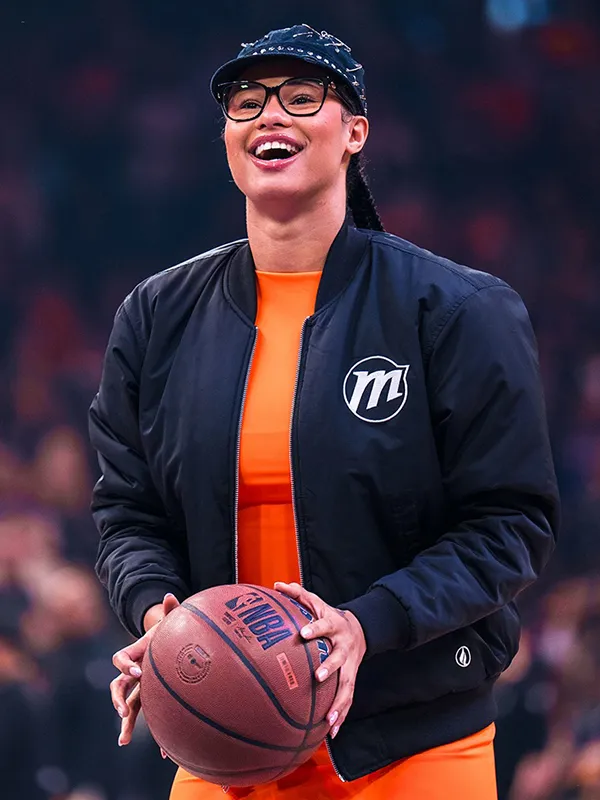 Phoenix Mercury Satou Sabally Black Bomber Jacket