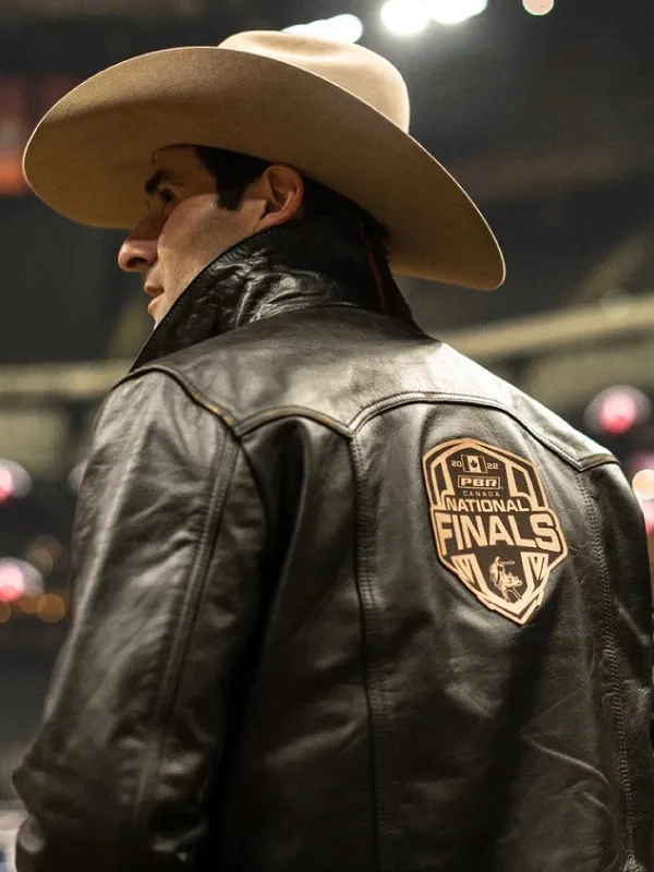 Professional Bull Riders Canada 2022 Black Leather Jacket