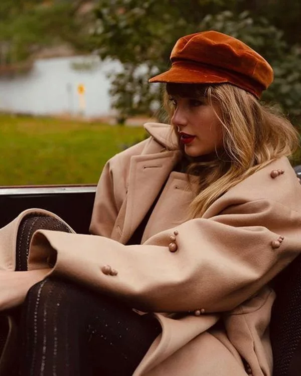 Red Taylor?s Version Trench Coat - Image 3