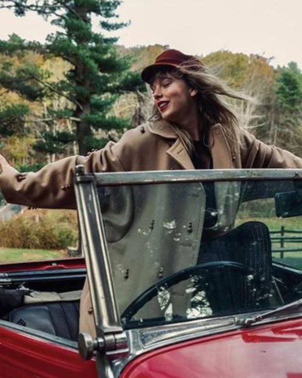 Red Taylor?s Version Trench Coat