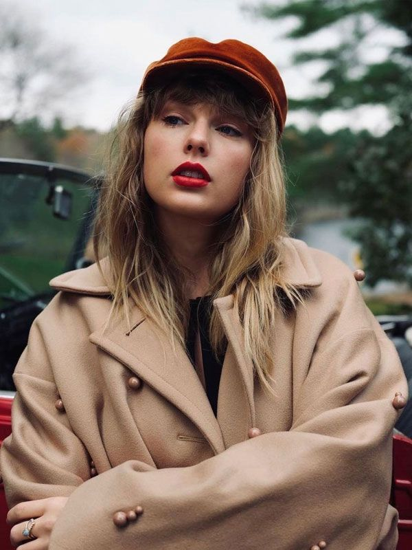 Red Taylor?s Version Trench Coat