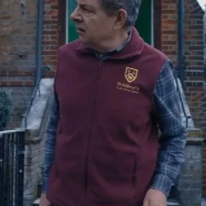 Rowan Atkinson Man vs Baby Purple Vest