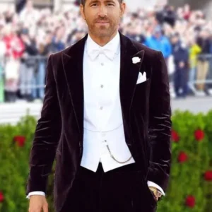 Ryan Reynolds Met Gala 2022 Velvet Blazer