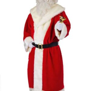 Santa Claus Christmas Costume Long Coat