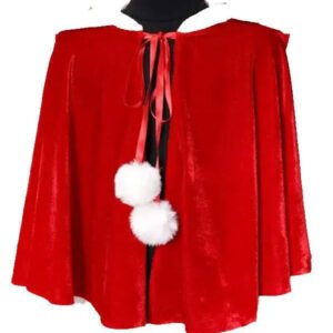 Santa Claus Hooded Costume Cape