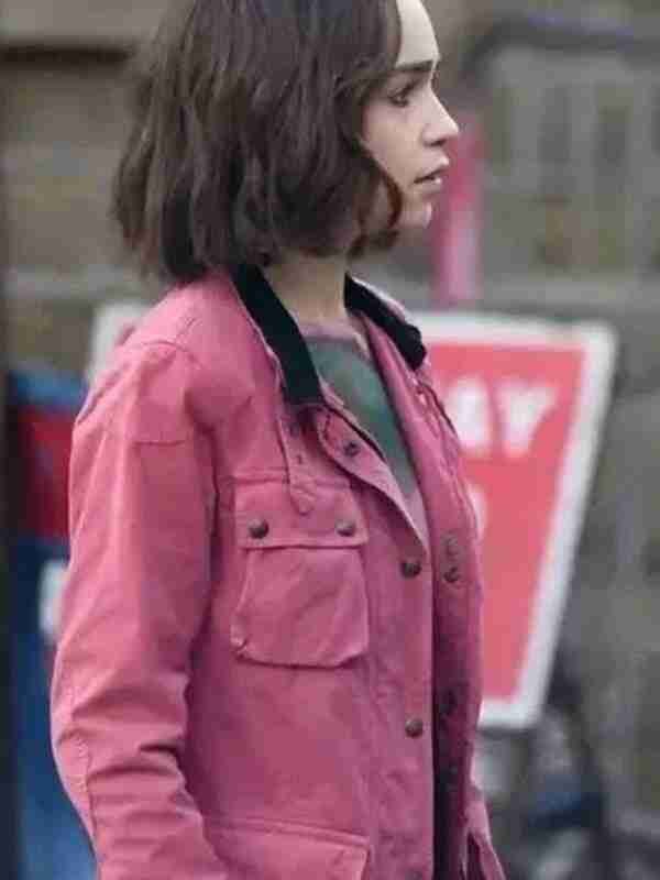 Secret Invasion Emilia Clarke Pink Cotton Jacket