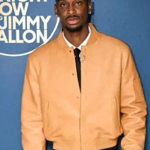 Shai Gilgeous-Alexander Tonight Show S12 Leather Jacket