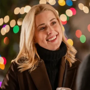 Alexandra Breckenridge My Secret Santa Brown Coat