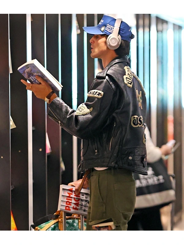 Avirex Daytona to L.A Jacob Elordi Leather Jacket - Image 2