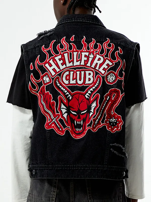 Stranger Things Dungeon Master Denim Vest