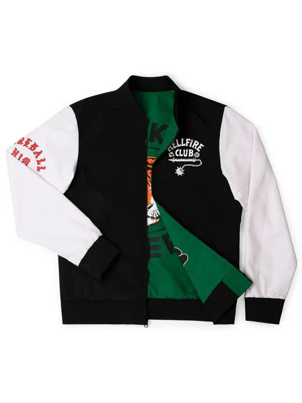 Stranger Things S05 Hawkins Tigers Reversible Bomber Jacket