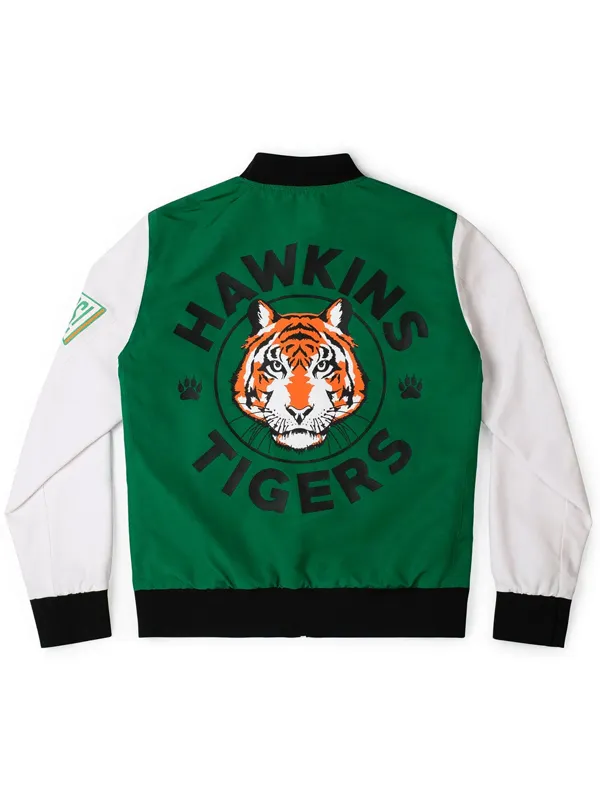 Stranger Things S05 Hawkins Tigers Reversible Bomber Jacket - Image 2
