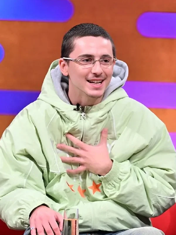 Timothée Chalamet Marty Supreme Green Jacket - Image 3