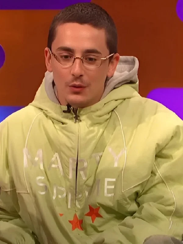 Timothée Chalamet Marty Supreme Green Jacket - Image 2