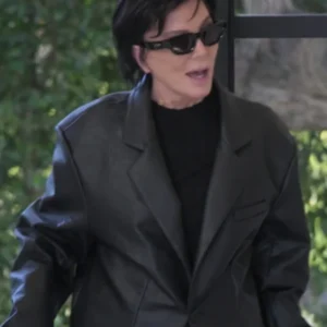 The Kardashians S07 Kris Jenner Leather Blazer
