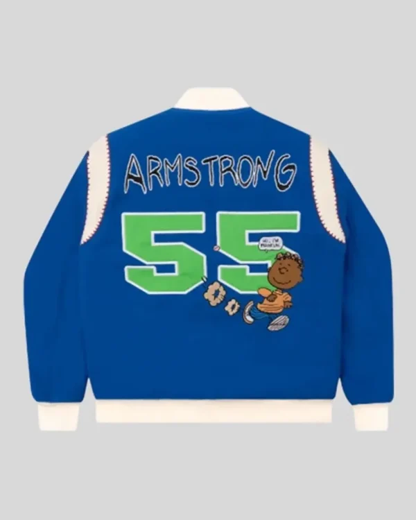 Tier Franklin Armstrong Blue Varsity Jacket