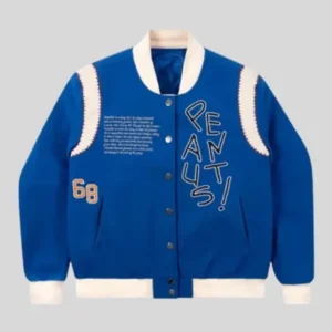 Tier Franklin Armstrong Blue Varsity Jacket