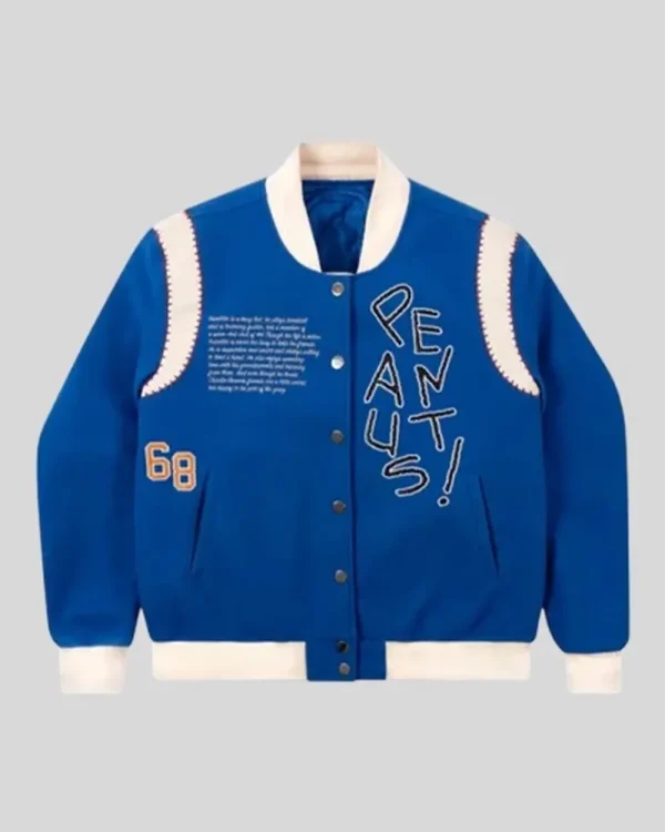 Tier Franklin Armstrong Blue Varsity Jacket