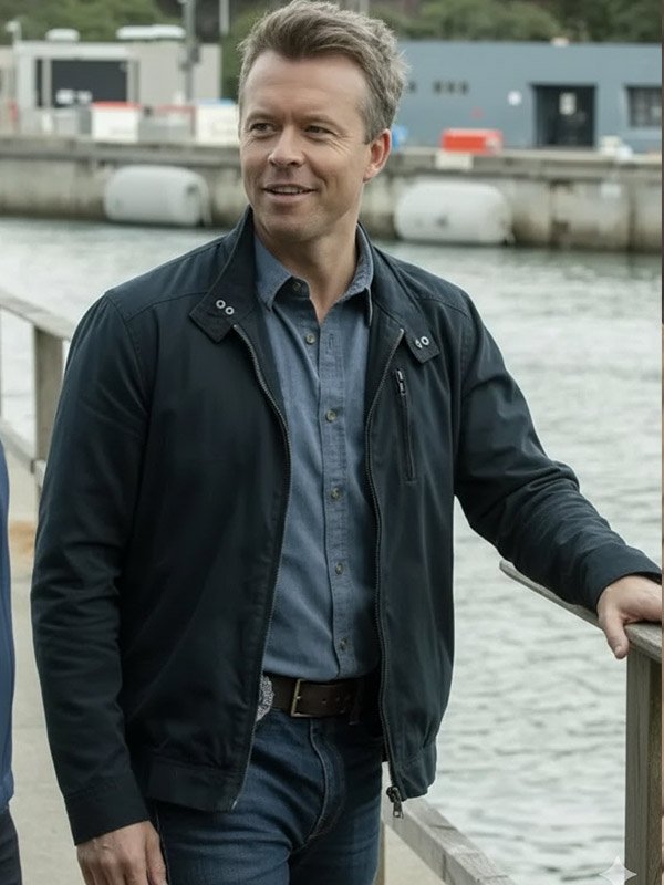 Todd Lasance NCIS Sydney Black Cotton Jacket