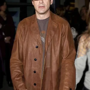 Iron Man Robert Downey Jr Leather Coat