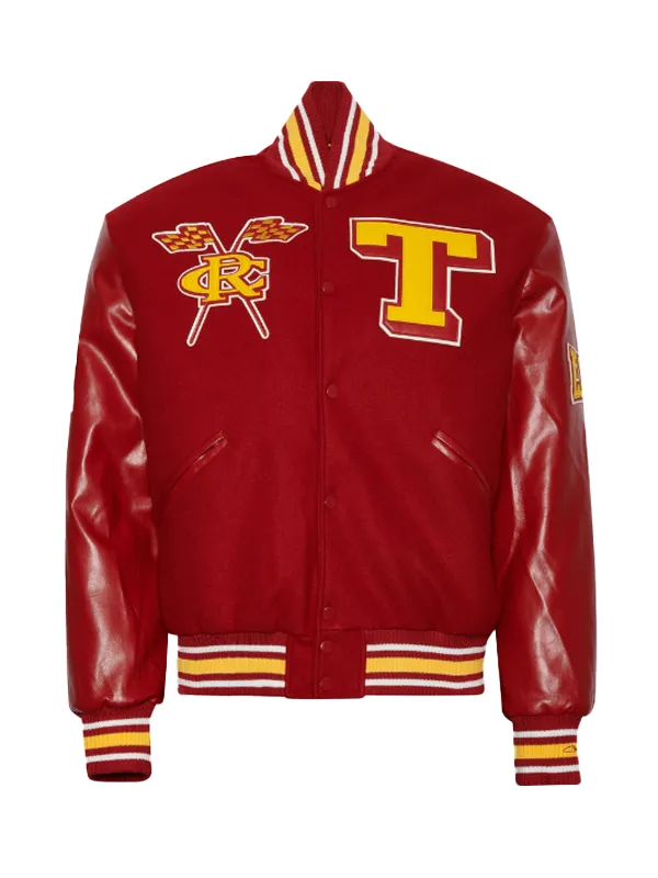 Tuskegee University Red Letterman Varsity Jacket