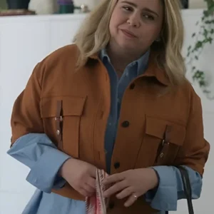 Twelve Dates Til Christmas Mae Whitman Brown Jacket