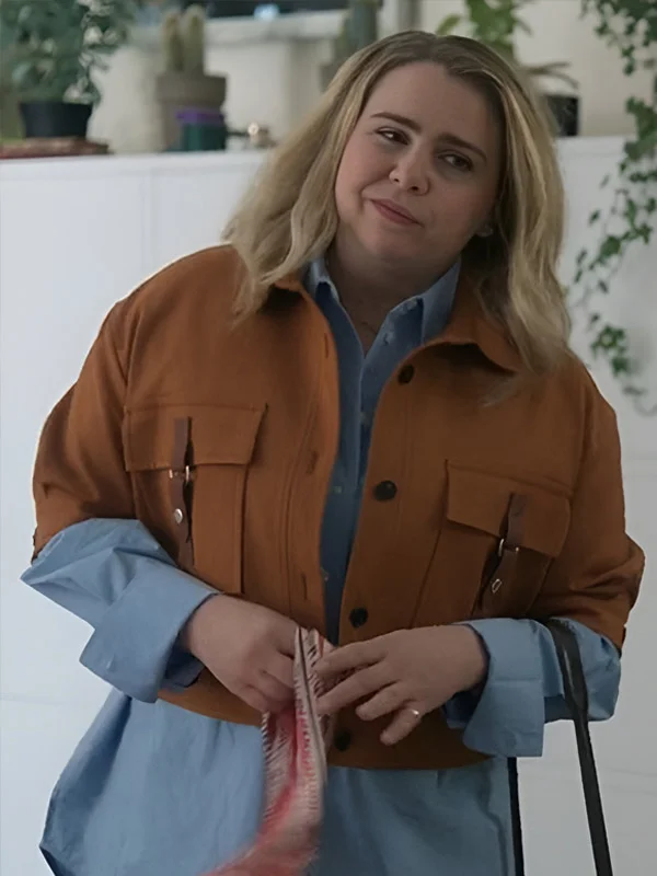 Twelve Dates Til Christmas Mae Whitman Brown Jacket