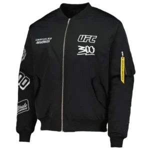 UFC 300 Unrivaled Greatness Black Bomber Jacket