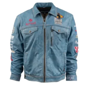 Ultimate Rodeo Vegas Blue Mirage Leather Jacket