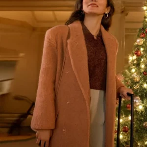 We Met in December Autumn Reeser Pink Coat