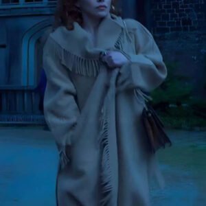 Wednesday Isadora Capri Brown Fringe Coat