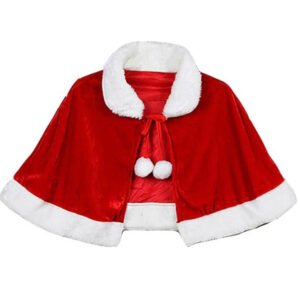Women’s Red Santa Cape