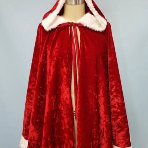 Women’s Red Velvet Cloak