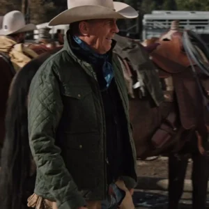 Yellowstone S04 Kevin Costner Green Jacket
