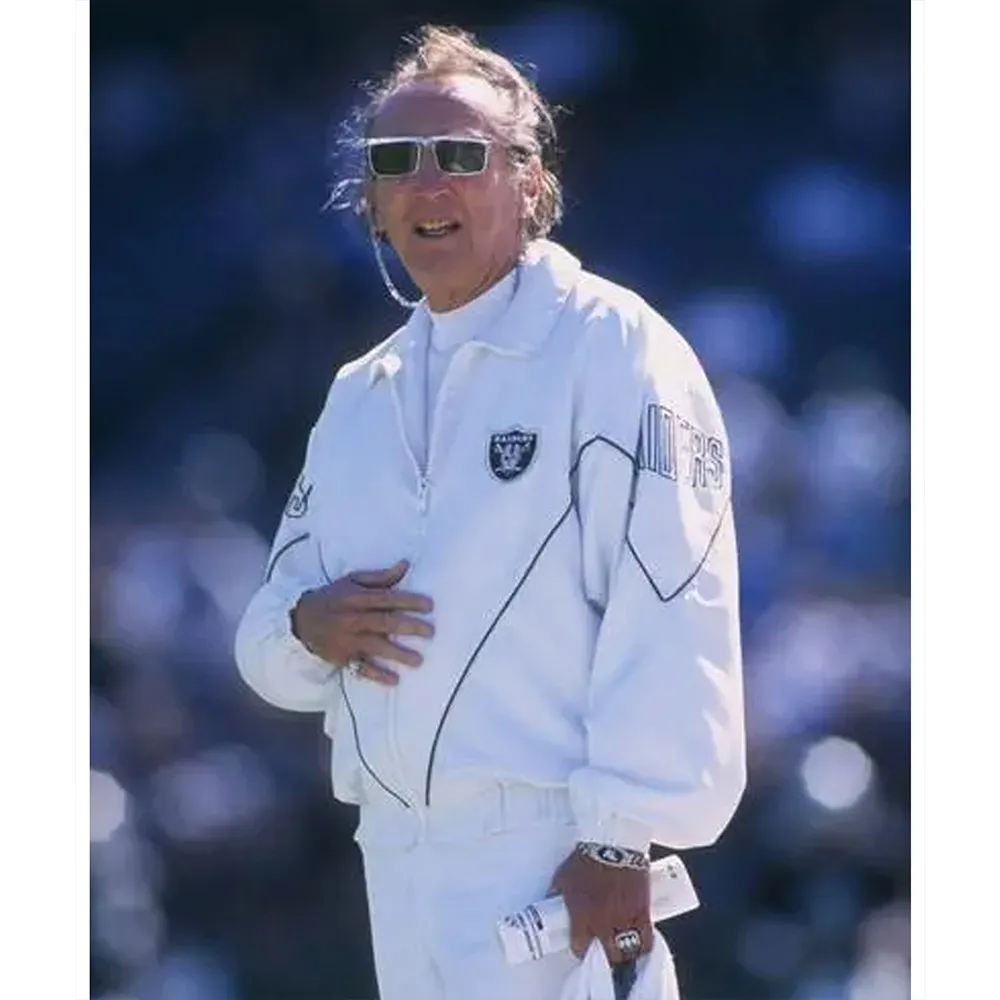 Al Davis 1994-95 Oakland Raiders Jacket - Image 4