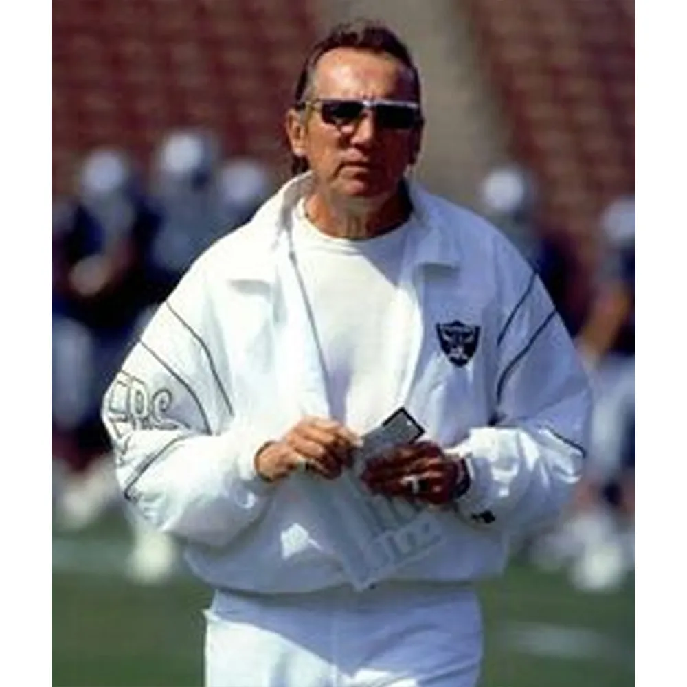 Al Davis 1994-95 Oakland Raiders Jacket - Image 3