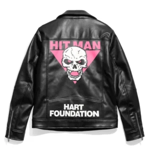 Bret Hart Hitman Hart Foundation 1997 Biker Jacket