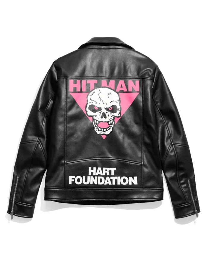 Bret Hart Hitman Hart Foundation 1997 Biker Jacket