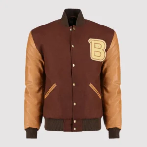 Hotline Miami Brown Letterman Jacket