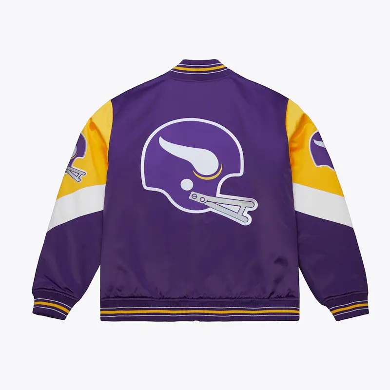 Minnesota Vikings Throw It Back Heavyweight Satin Jacket