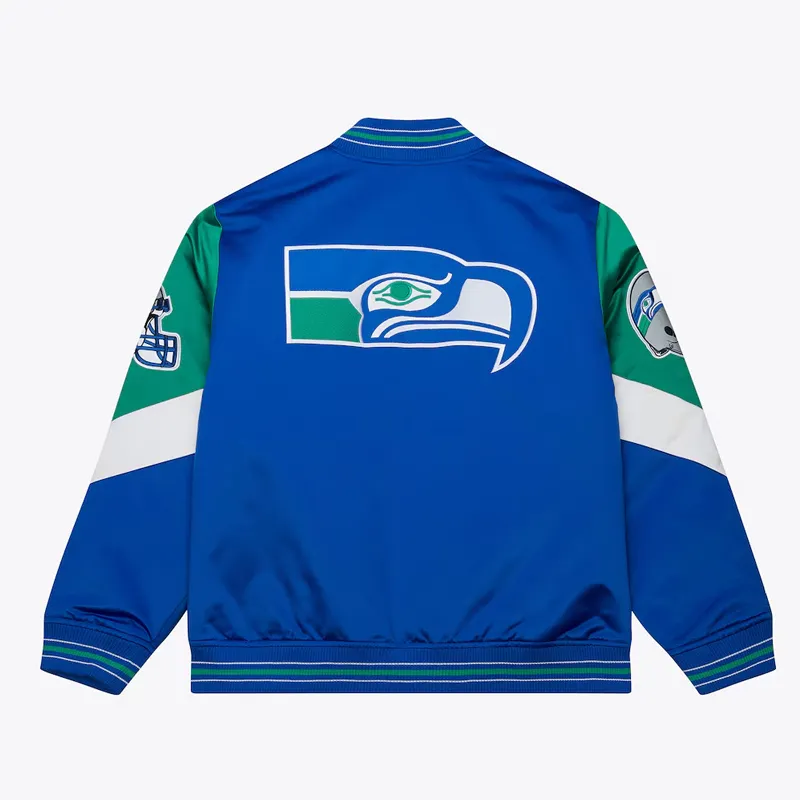Seattle Seahawks Throw It Back Heavyweight Satin Jacket