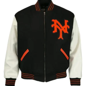 1951 Letterman NY Giants Black and White Jacket