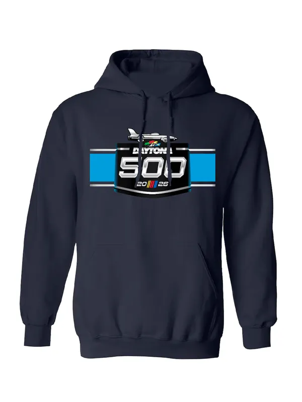 2026 Daytona 500 Blue Pullover Hoodie