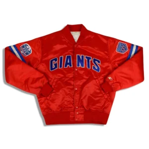 25th Anniversary NY Giants Red Satin Jacket