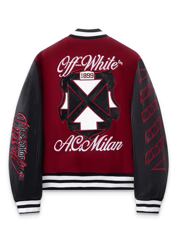 AC Milan x Off-White rlc Varsity Jacket