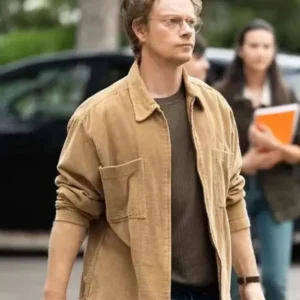Alfie Allen Girl Taken Brown Corduroy Jacket