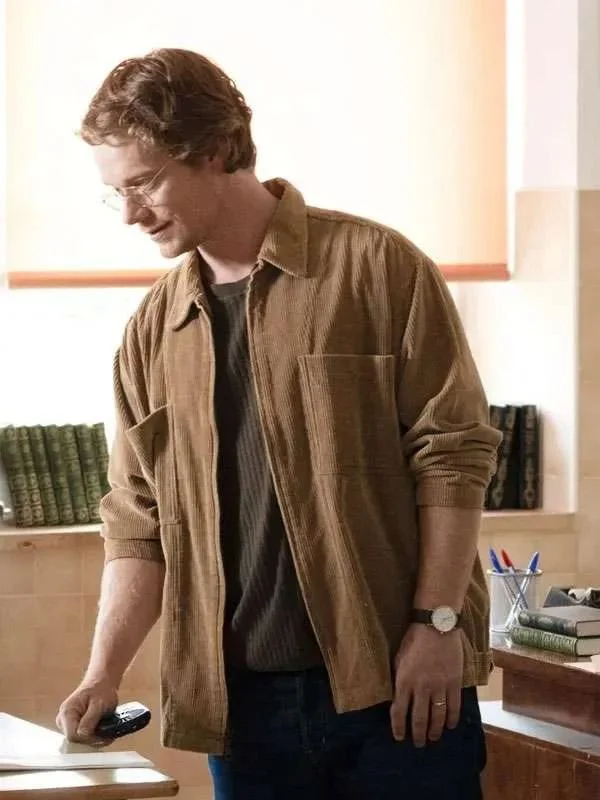 Alfie Allen Girl Taken Brown Corduroy Jacket